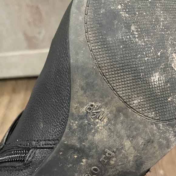 Indigo Black Ankle Boots with Strap Detail - Picture 4 of 4